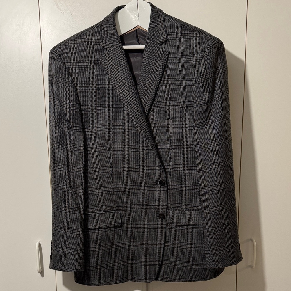 Ralph Lauren Charcoal Checkered Blazer